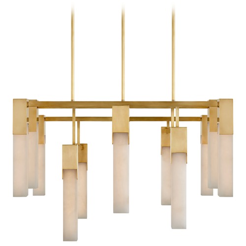 Visual Comfort Signature Collection Kelly Wearstler Covet Chandelier in Antique Brass by Visual Comfort Signature KW5115ABALB