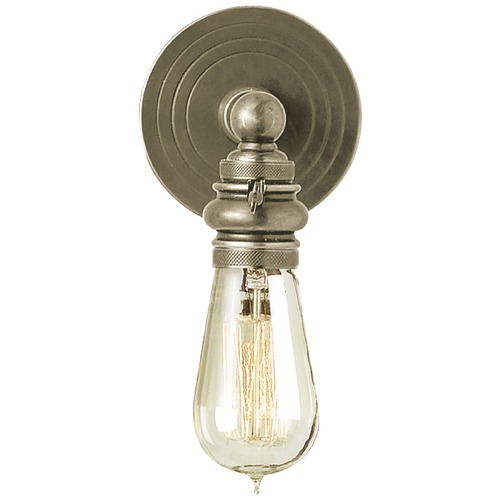 Visual Comfort Signature Collection E.F. Chapman Boston Sconce in Antique Nickel by Visual Comfort Signature SL2931AN