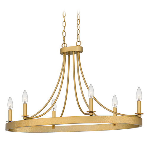 Aspyn Linear Light in Light Gold by Quoizel Lighting