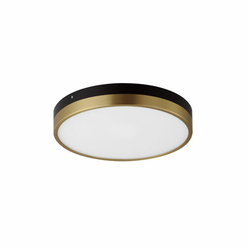 Dapper 12-Inch LED Flush Mount in Black & Brass by Maxim Lighting