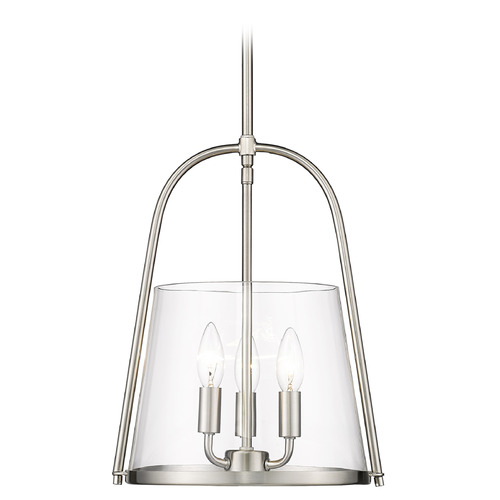 Z-Lite Archis Brushed Nickel Pendant Light with Conical Shade