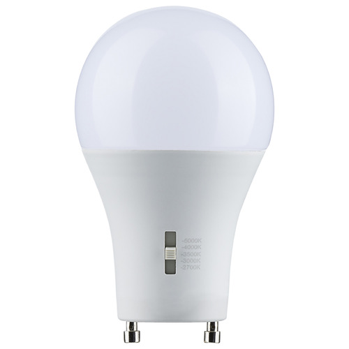 14W A19 5CCT White GU24 Base LED Light Bulb by Satco Lighting