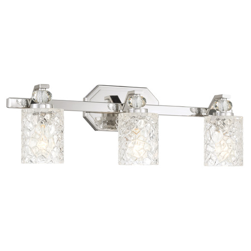 Crystal Kay 3-Light Bath Light in Chrome by Minka Lavery
