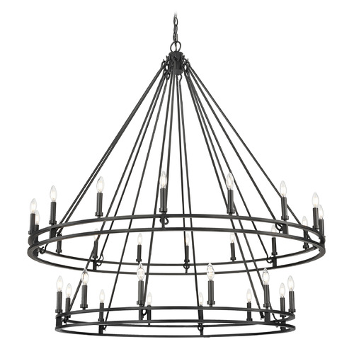 Z-Lite Dennison Matte Black Chandelier