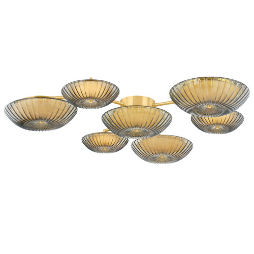 Corbett Lighting Birmingham Vintage Polished Brass LED Flushmount Light