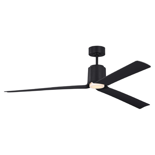 Peel 66-Inch LED Smart Fan in Midnight Black by VC Fan Collection
