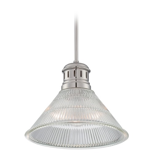 Gale Polished Steel Pendant by Lite Source Lighting