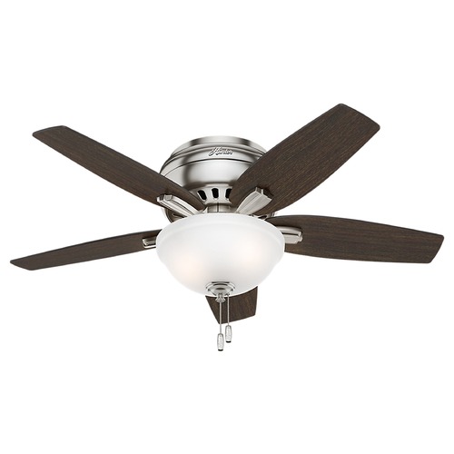42-Inch Newsome Ceiling Fan in Brushed Nickel by Hunter Fan Company