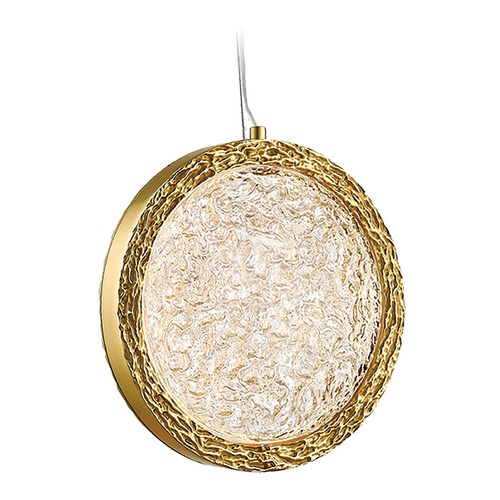 Avenue Lighting Bottega 10-Inch Polished Brass LED Mini Pendant by Avenue Lighting HF5018-PB