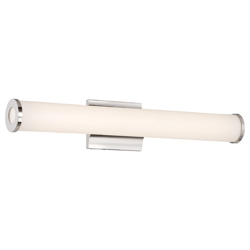Saber Polished Nickel LED Bathroom Light by Nuvo Lighting