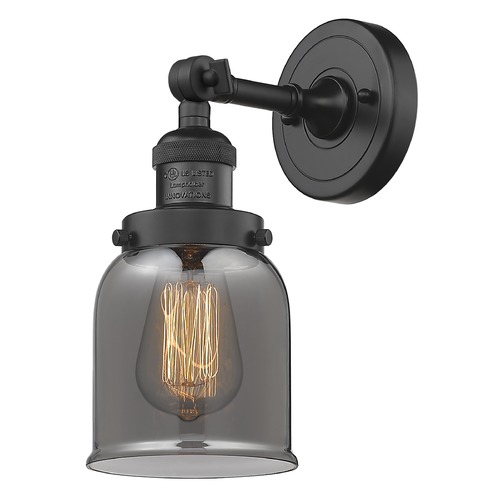 Small Bell Matte Black Sconce by Innovations Lighting