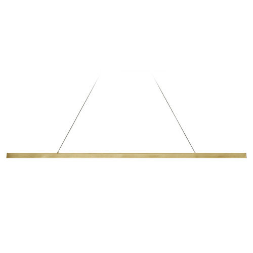 Dessau 48-Inch 2CCT LED Linear Light in Brass by Visual Comfort Modern