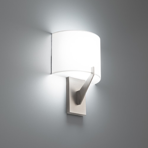 WAC Lighting Fitzgerald 8-Inch LED Wall Sconce in Brushed Nickel 3CCT 2700K by WAC Lighting WS-47108-27-BN