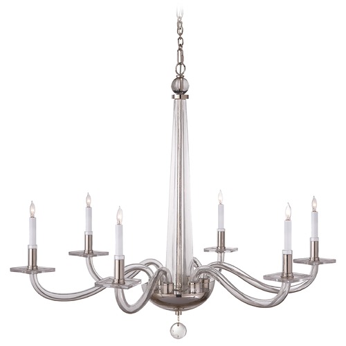 E.F. Chapman Robinson Chandelier in Polished Nickel by Visual Comfort Signature