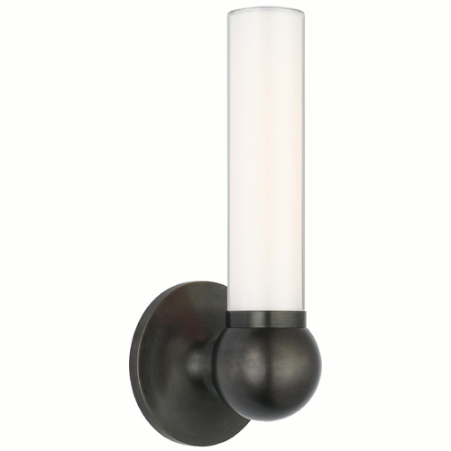 Visual Comfort Signature Collection Thomas OBrien Jeffery Sconce in Bronze by Visual Comfort Signature TOB2775BZ-WG