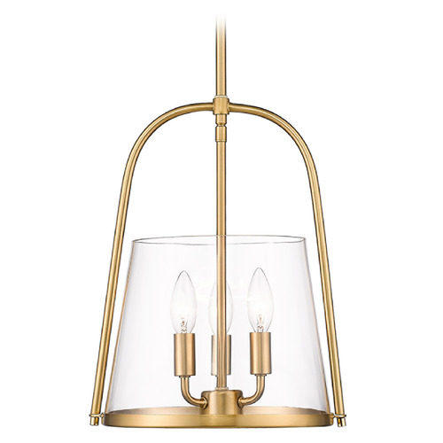 Z-Lite Archis Modern Gold Pendant Light with Conical Shade