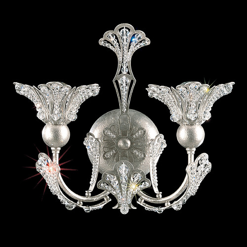 Schonbek Worldwide Lighting Rivendell Antique Silver Sconce