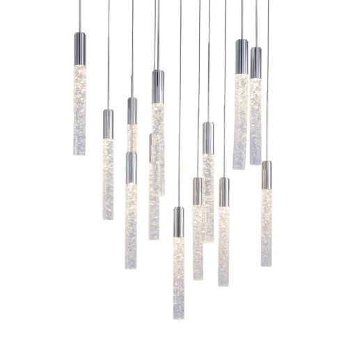 Magic 13-Light 3000K LED Pendant in Polished Nickel by Modern Forms
