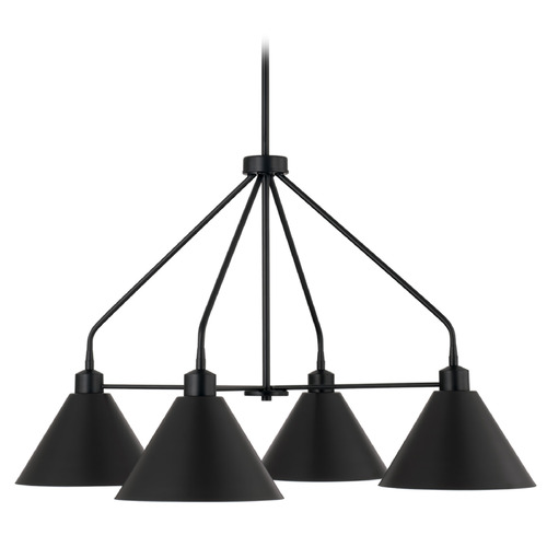 Capital Lighting Alden Matte Black Chandelier