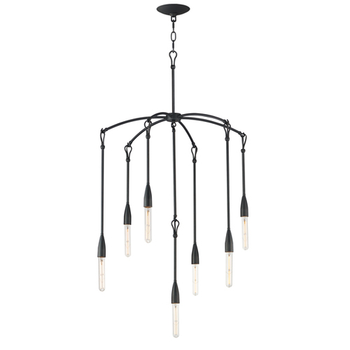 Pioneer 7-Light Chandelier in Anthracite by Maxim Lighting