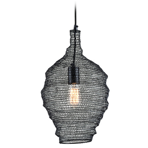 Troy Lighting Wabi Sabi Black Pendant Light with Bowl / Dome Shade