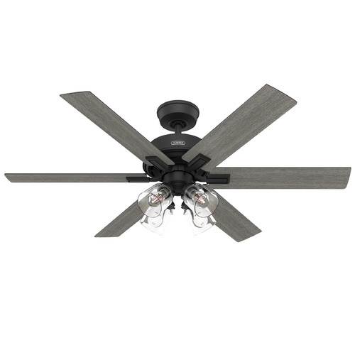 Hunter Fan Company Fonthill Matte Black LED Ceiling Fan with Light