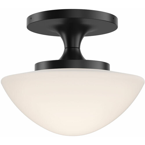 Knox 12-Inch Semi-Flush Mount in Black by Hinkley Lighting