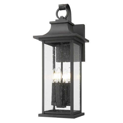 Z-Lite Tiberius Black Outdoor Wall Light
