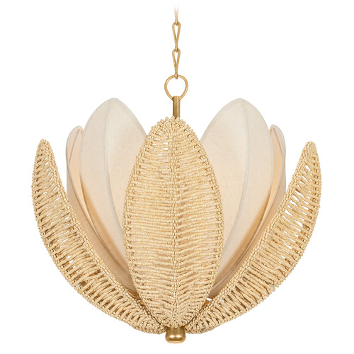 Corbett Lighting Costa Brava Vintage Gold Leaf LED Chandelier