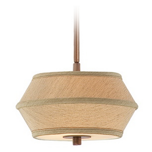 Dolan Designs Lighting Two-Light Mini-Pendant with Light Brown Shade 1042-206