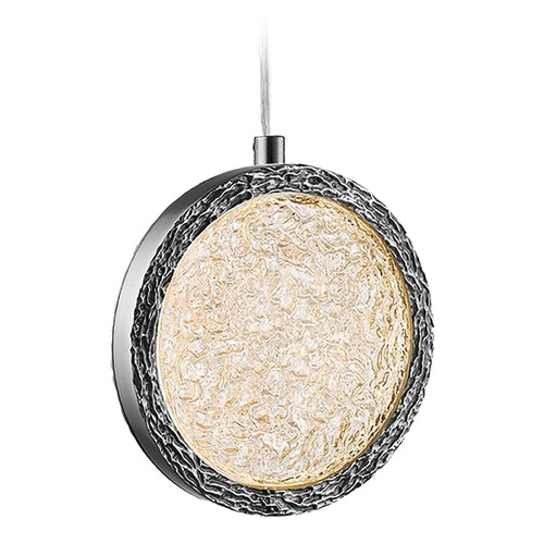 Bottega 10-Inch Polished Nickel LED Mini Pendant by Avenue Lighting