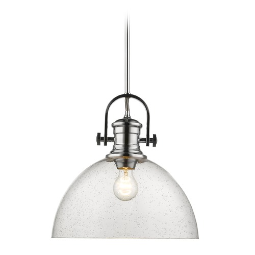 Hines Pendant in Chrome by Golden Lighting