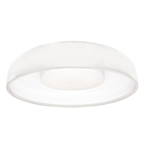 Modern White LED Flush Mount with Frosted Shade 3000K 2876LM by Kuzco Lighting