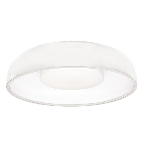 Kuzco Lighting Modern White LED Flush Mount with Frosted Shade 3000K 2876LM by Kuzco Lighting FM13124-WH