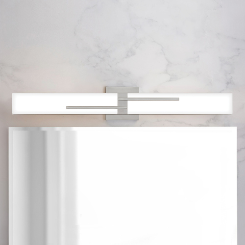 Allison Brushed Nickel LED Bathroom Light by Quoizel Lighting