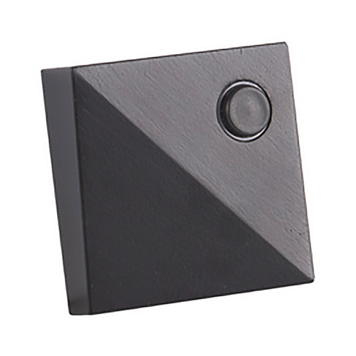 Push Button Flat Black LED Doorbell Button by Craftmade Lighting