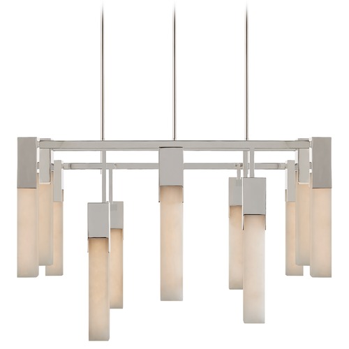 Visual Comfort Signature Collection Kelly Wearstler Covet Chandelier in Polished Nickel by Visual Comfort Signature KW5115PNALB