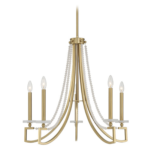 Savoy House Helen 5-Light Chandelier in Warm Brass by Savoy House 1-8803-5-322