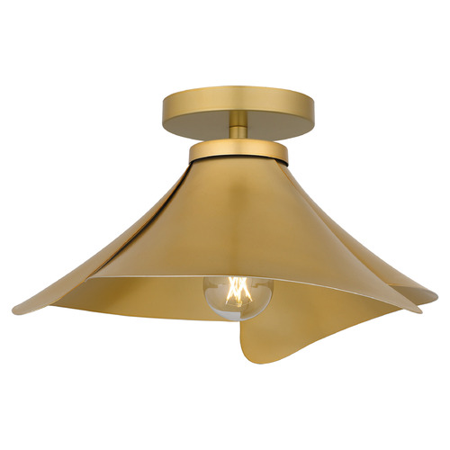 Quoizel Lighting Wisp Light Gold Semi-Flushmount Light