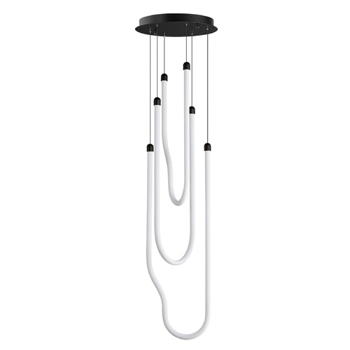 ET2 Lighting Et2 Soleil Black LED Multi-Light Pendant E24983-BK