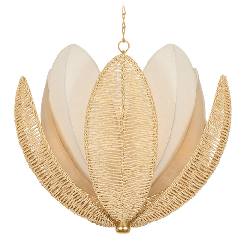 Corbett Lighting Costa Brava Vintage Gold Leaf LED Chandelier