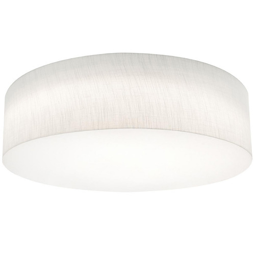 Afx Lighting Anton Linen White LED Flushmount Light