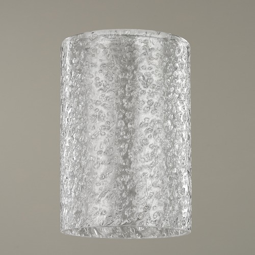 Clear Ice Glass Shade 1-5/8-Inch Fitter