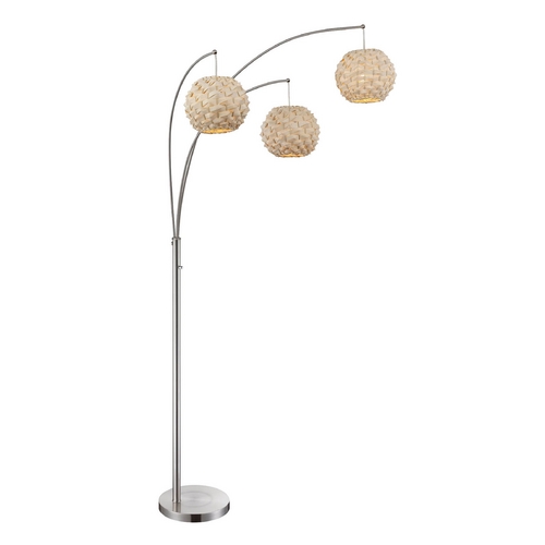Modern Arc Lamp in Polished Steel by Lite Source Lighting