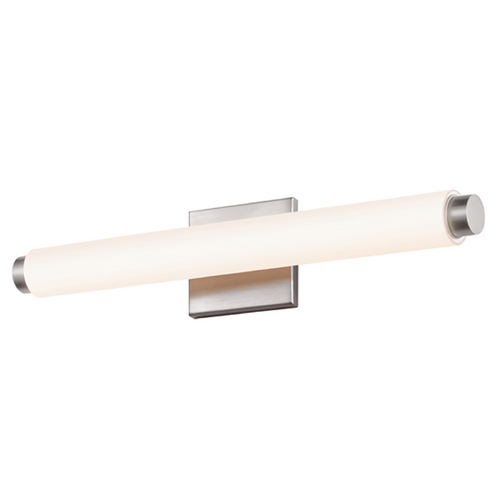 Tubo Satin Nickel LED Bathroom Light by Sonneman Lighting