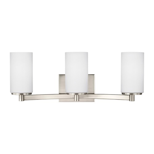 Generation Lighting Hettinger Brushed Nickel Bathroom Light by Generation Lighting 4439103-962