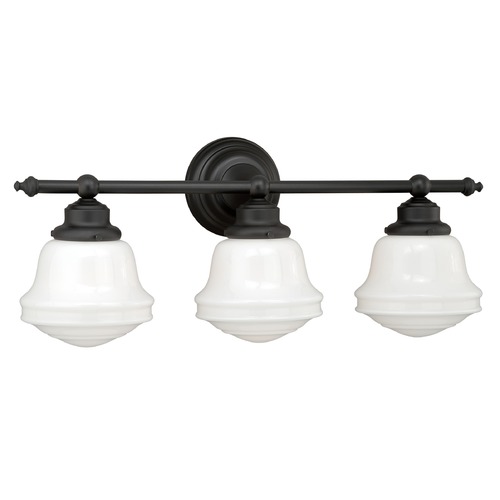 Huntley Oil Rubbed Bronze Bathroom Light by Vaxcel Lighting
