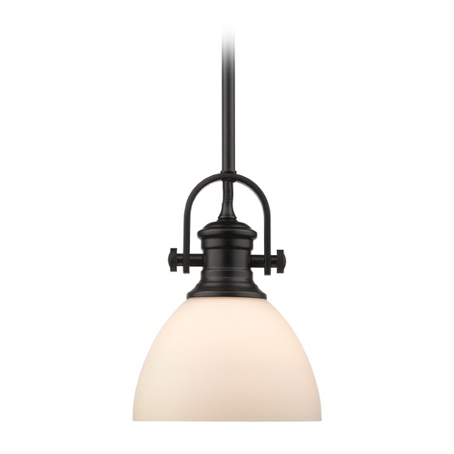 Hines Mini Pendant in Black by Golden Lighting