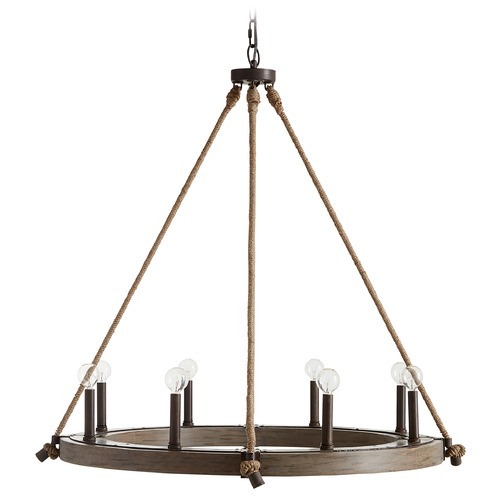 Tybee 38-Inch Chandelier in Nordic Grey by Capital Lighting