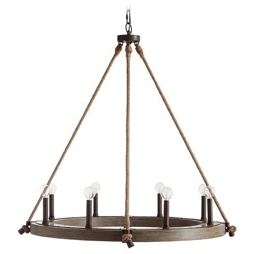 Capital Lighting Tybee 38-Inch Chandelier in Nordic Grey by Capital Lighting 429681NG